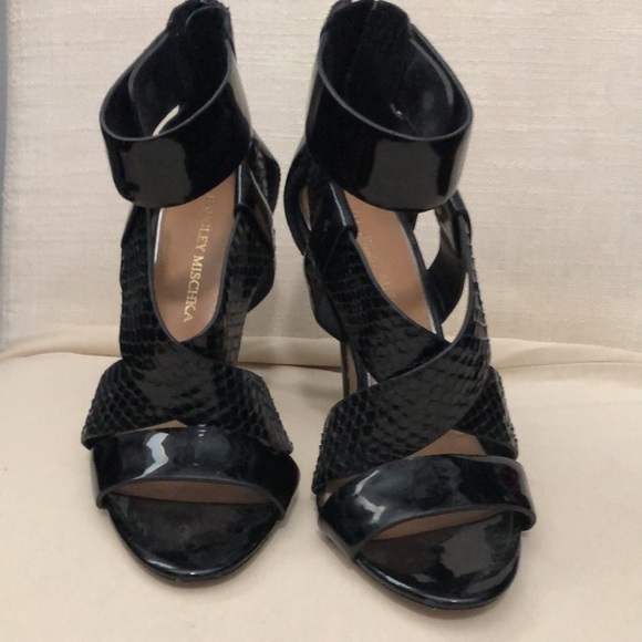 Badgley Mishka Ankle Strap Heels Size 6 - Picture 2 of 8